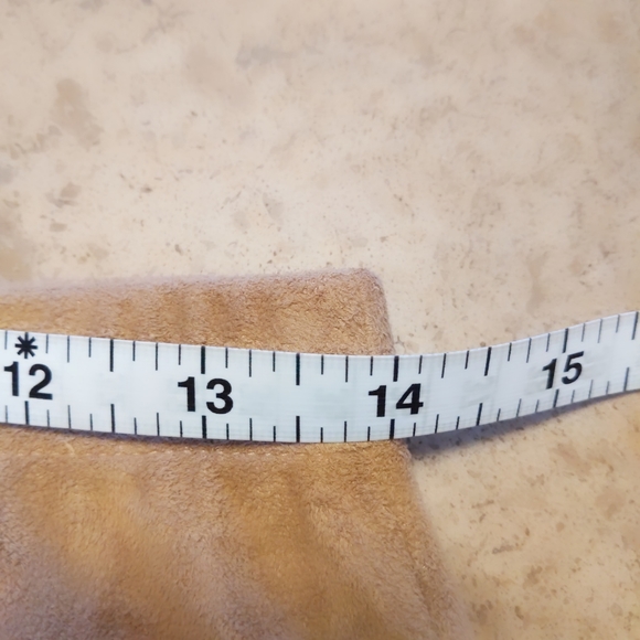 Liz Claiborne Tan or Camel Sueded Skirt size M see note - Picture 3 of 7